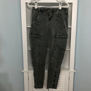 J Brand size 26 cargo style jean (green/gray)